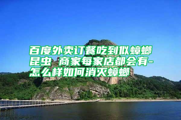 百度外賣訂餐吃到似蟑螂昆蟲 商家每家店都會(huì)有-怎么樣如何消滅蟑螂
