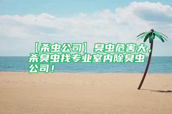 【殺蟲(chóng)公司】臭蟲(chóng)危害大，殺臭蟲(chóng)找專(zhuān)業(yè)室內(nèi)除臭蟲(chóng)公司！