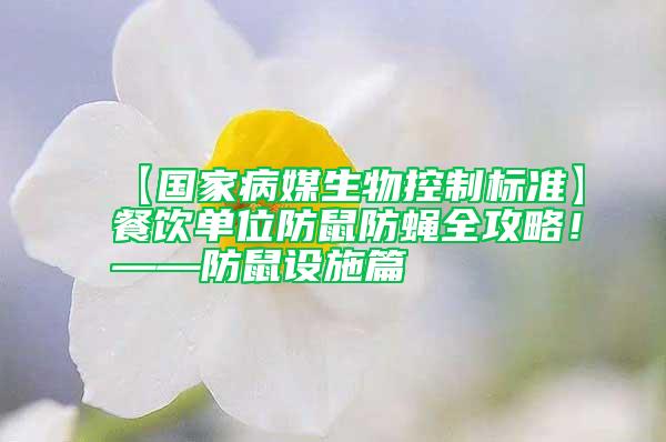 【國家病媒生物控制標準】餐飲單位防鼠防蠅全攻略！——防鼠設施篇