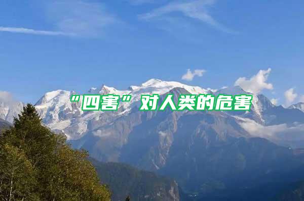 “四害”對(duì)人類的危害