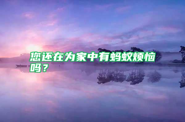 您還在為家中有螞蟻煩惱嗎？