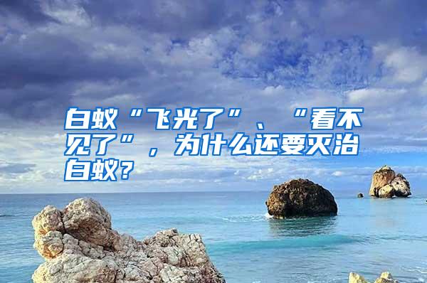 白蟻“飛光了”、“看不見了”，為什么還要滅治白蟻？