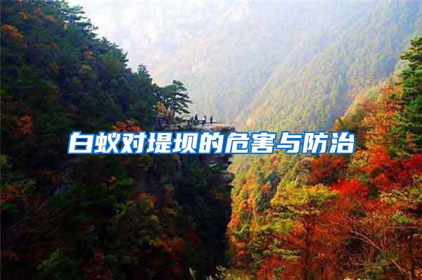 白蟻對(duì)堤壩的危害與防治
