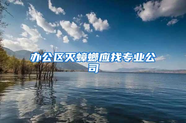 辦公區(qū)滅蟑螂應(yīng)找專業(yè)公司