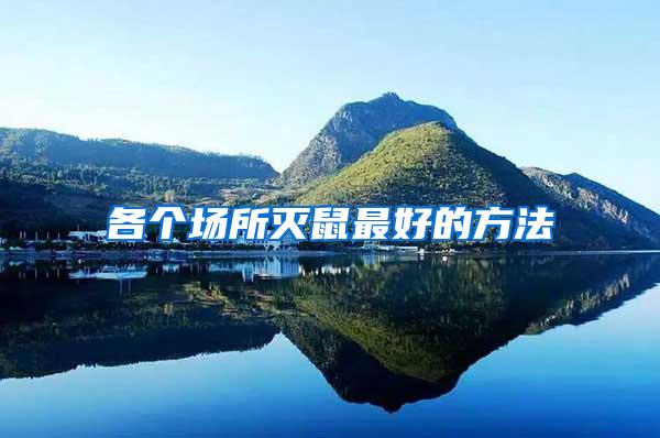 各個(gè)場所滅鼠最好的方法