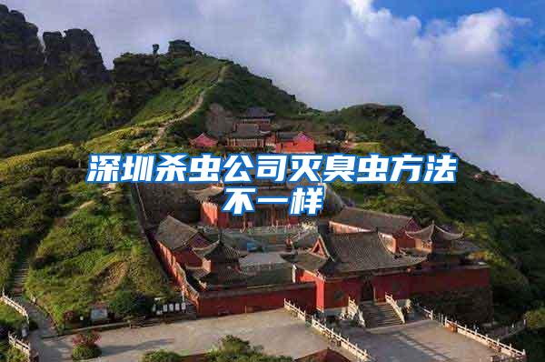 深圳殺蟲(chóng)公司滅臭蟲(chóng)方法不一樣