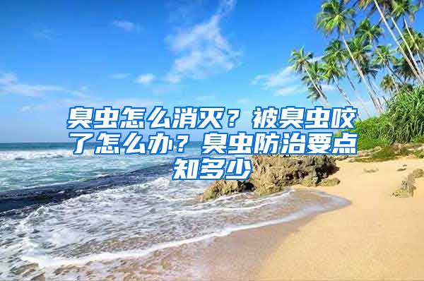 臭蟲怎么消滅？被臭蟲咬了怎么辦？臭蟲防治要點(diǎn)知多少