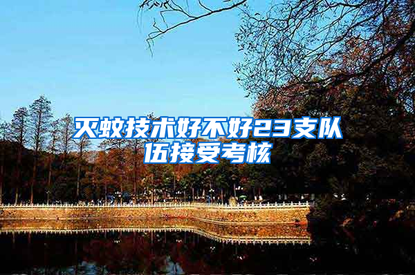 滅蚊技術(shù)好不好23支隊(duì)伍接受考核